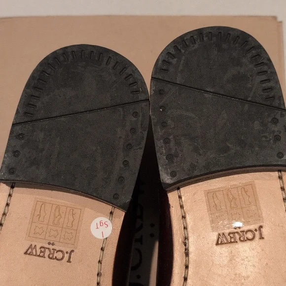 J Crew Factory Men's Penny loafers BS114 Size 10 Whiskey Brown - Picture 10 of 12